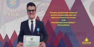 Kainan Belato é eleito o embaixador da paz e recebe medalha de Honra ao Mérito