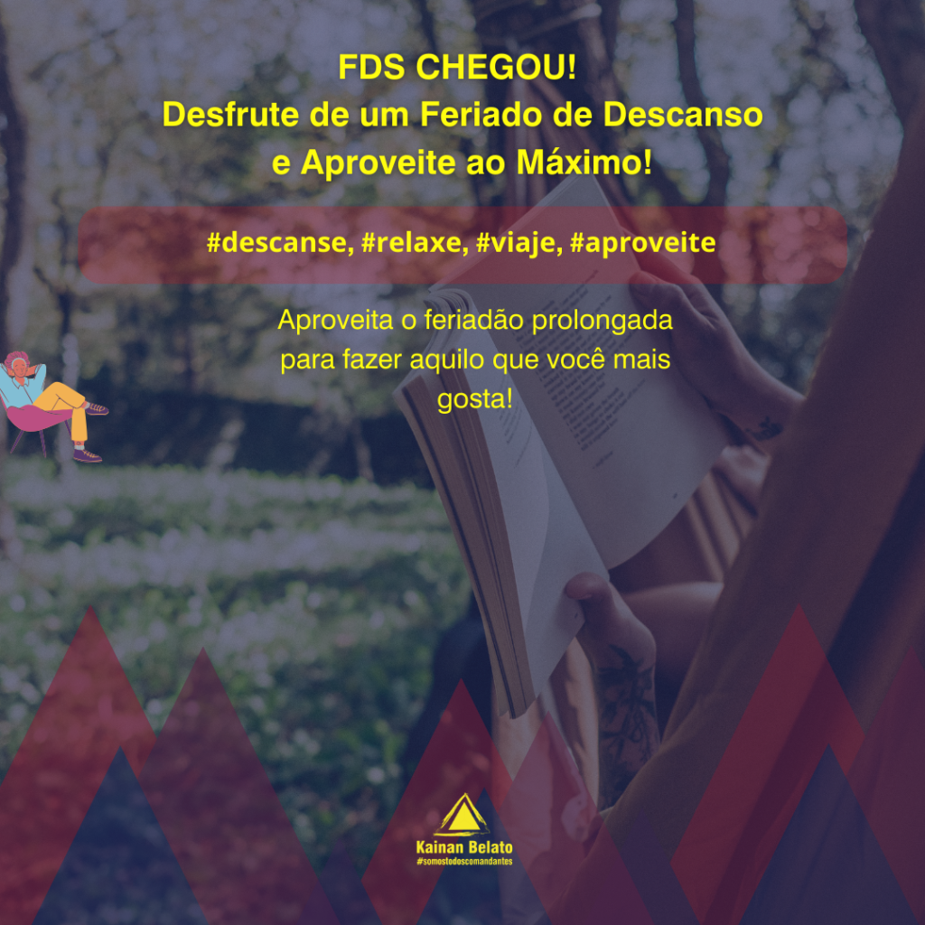 descanse e plane-se para o feriado de sete de setembro