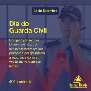 Guarda Civil comemorando o Dia da Guarda Civil em 3 de setembro