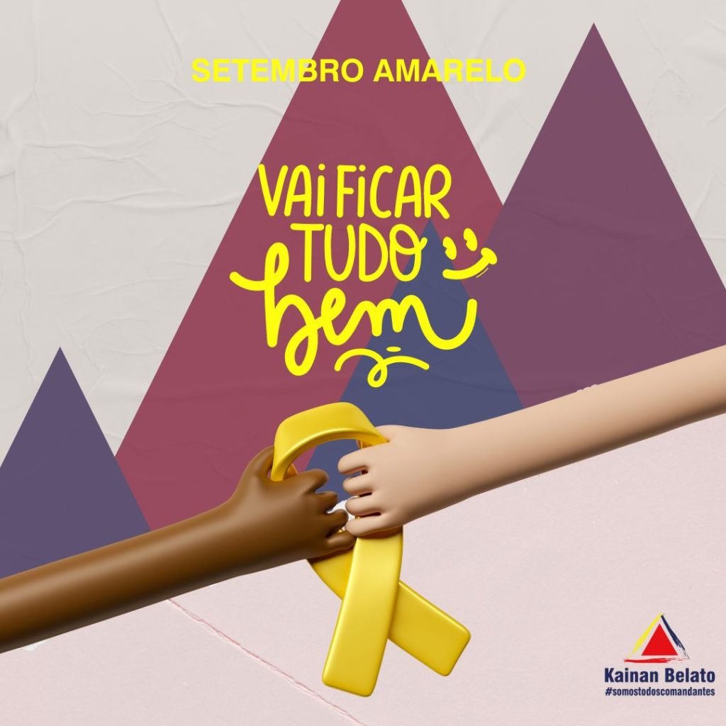 "Setembro Amarelo é um mês importante para lembrarmos da importância da prevenção do suicídio. Vamos juntos quebrar o tabu e falar abertamente sobre saúde mental. Se você precisar de ajuda, não hesite em buscar apoio. Você não está sozinho. 💛 #setembroamarelo #prevençãodosuicídio #saúdemental #vamosjuntos"
